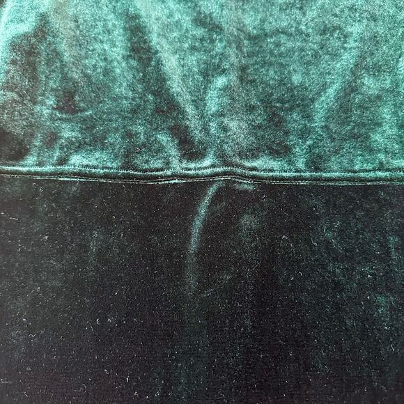 Rabbit Rabbit Rabbit Designs 90s VTG Green Velvet Formal Maxi Dress Womens 12 - Picture 10 of 11